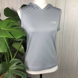 The North Face Sleeveless Top Hooded Gray Athletic Womens Size Medium